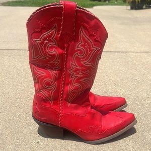 Durango Crush Red Cowgirl Boots